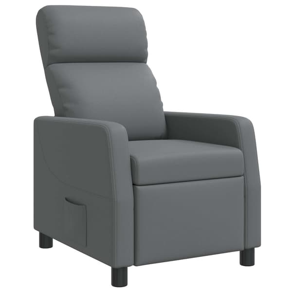 Recliner Grå Konstläder