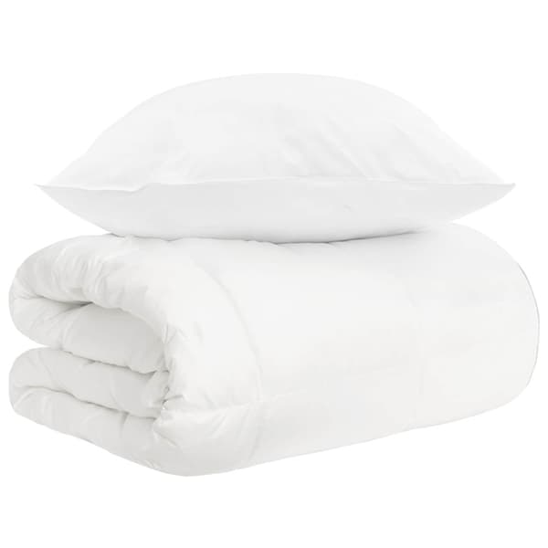 Täckeset 2 st Vit Bambufiber
