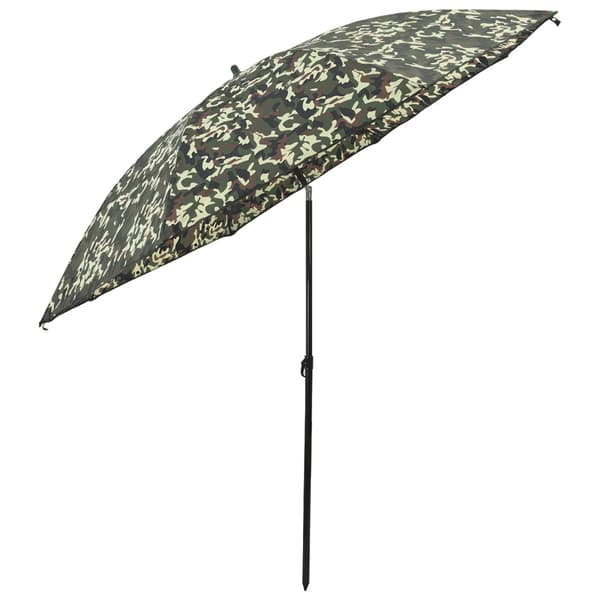 Fiskestångsparaply 228 x 204 cm Oxford Polyester Kamouflage