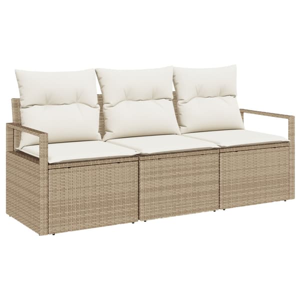 Soffset 3 st Beige konstrotting