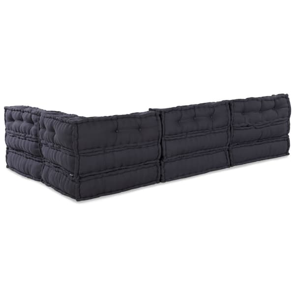 Modulsofa enhet 4 pcs Antracit Tyg