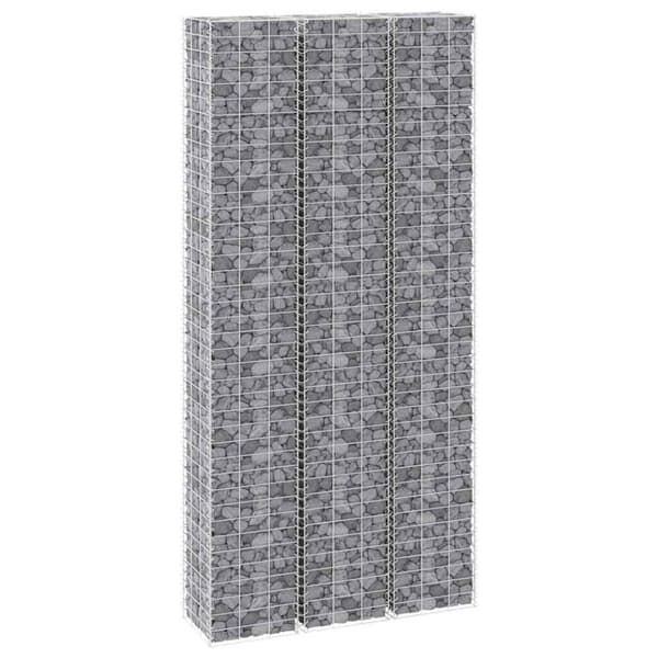 Gabioner 3 st 30x30x150 cm järn
