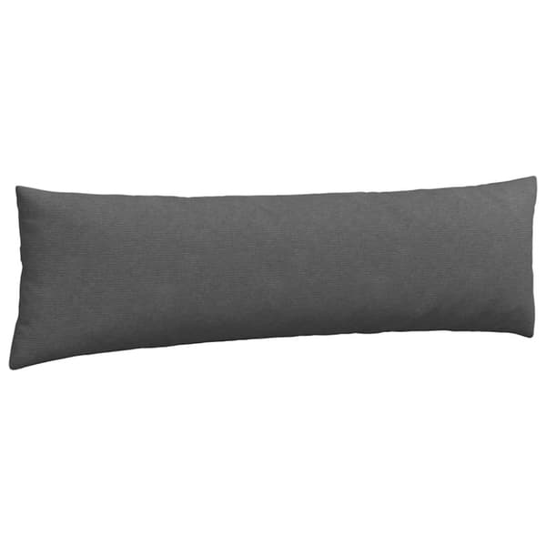 Sofakuddar 2 pcs Mörkgrå 145 x 40 cm Kordread tyg