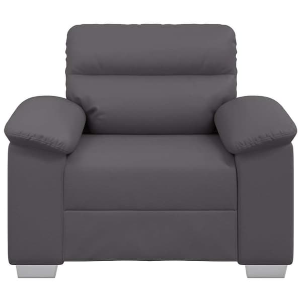 Soffa grå 100x81x84 cm konstläder