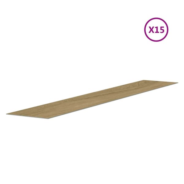Väggpaneler träimitation brun PVC 2,06 m²