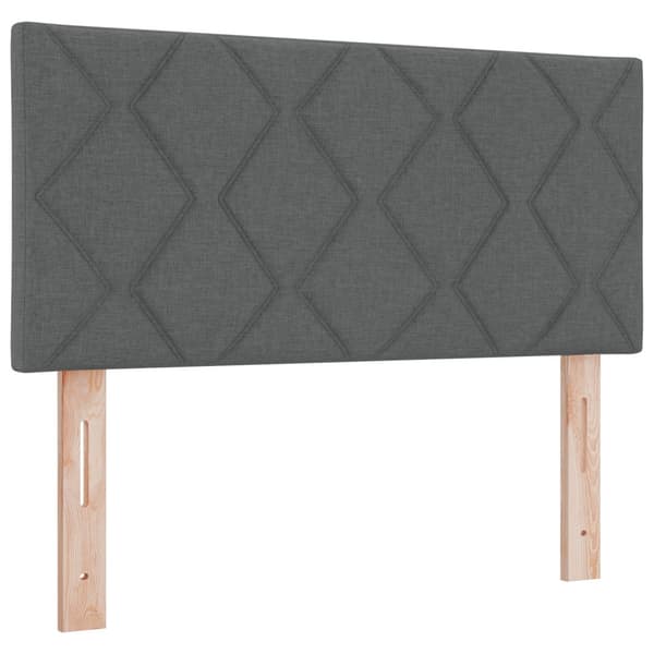 Huvudgavel Mörkgrå 100 cm tyg