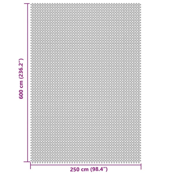 Tältmatta gräddvit 6x2,5 m