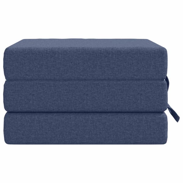 Fällbar Soffbed 90 x 67 x 45 cm Blå