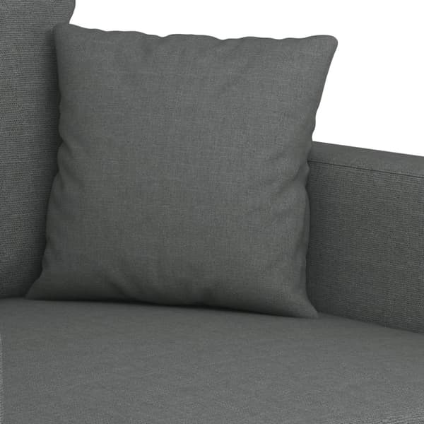 Soffa 2-sits mörkgrå 140 cm tyg