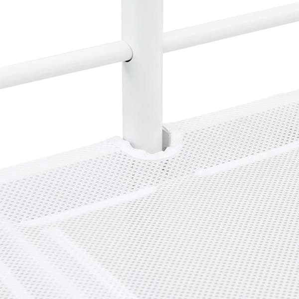 Barns loft sängram Vit 99,5 x 190 cm Stål