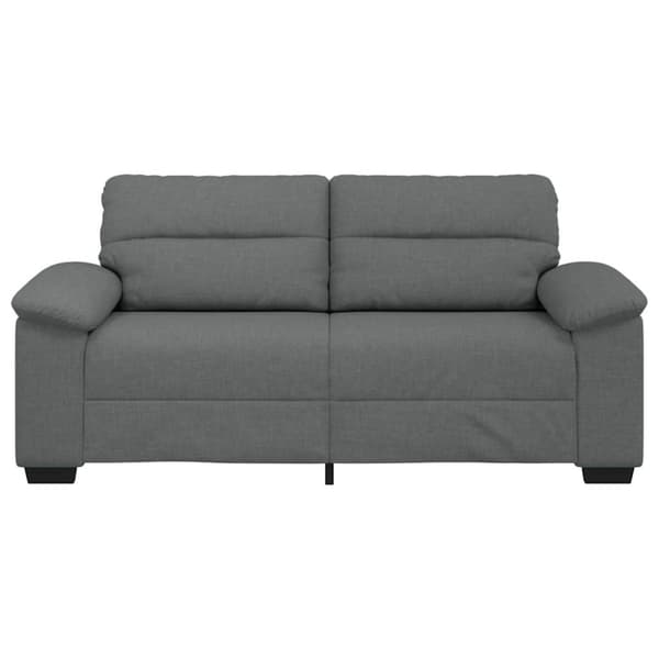 2-sitssoffa mörkgrå 180x81x84 cm tyg