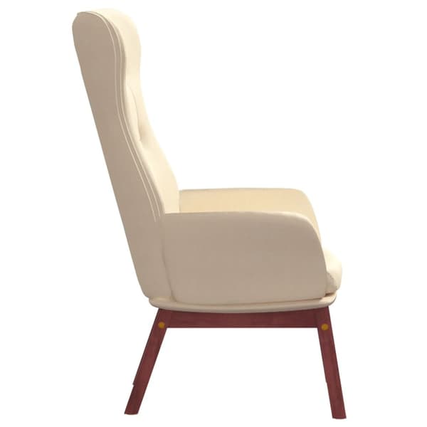 Vilstol gräddvit tyg