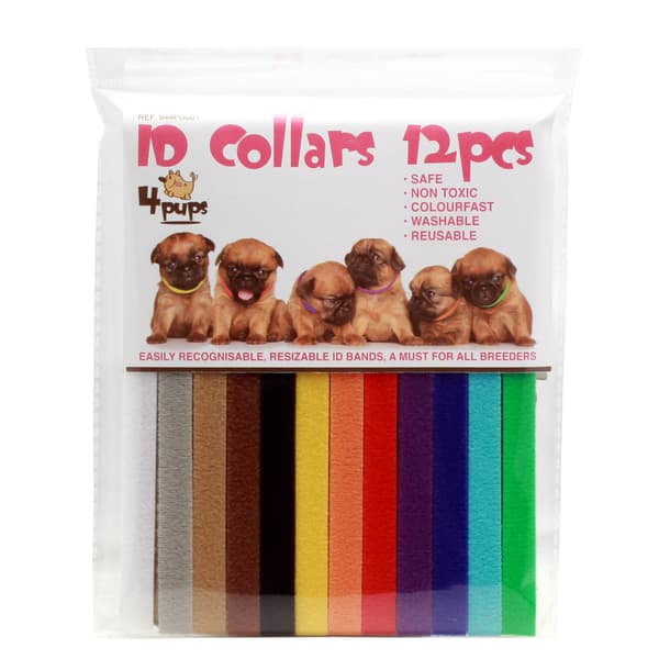 Halsband ID för valp 12-pack 7-33cm