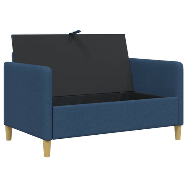 Soffa med förvaring Blå 122 x 78 x 87 cm Polyester