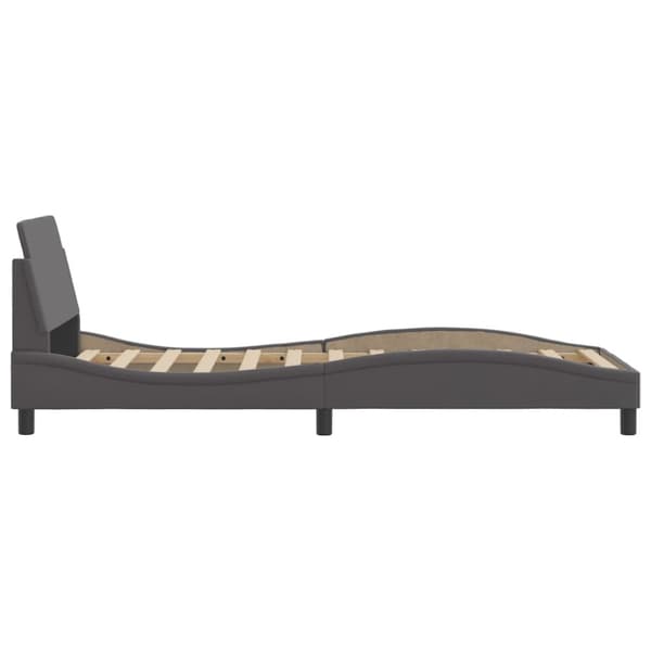 Bed Frame "Dover" Grey 80x200 cm Faux Leather