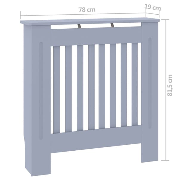 Elementskydd MDF grå 78 cm