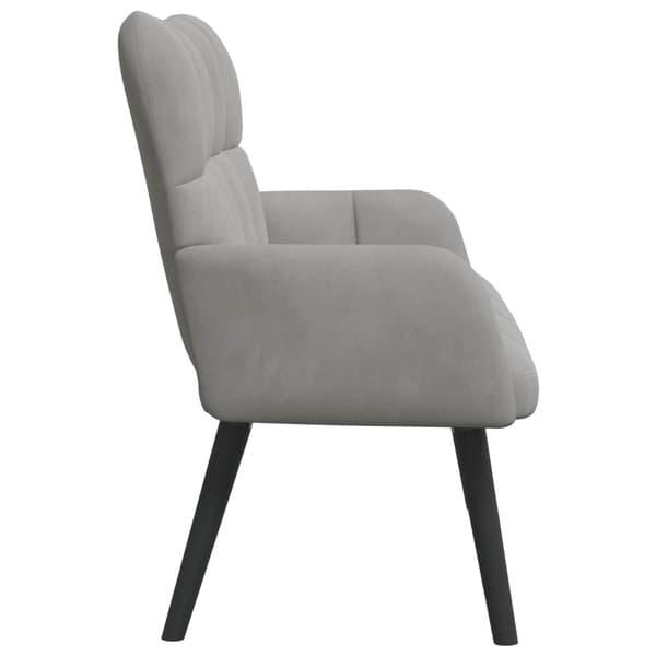 Tvåsitssoffa Ljusgrå 115 x 61 x 87 cm Sammet