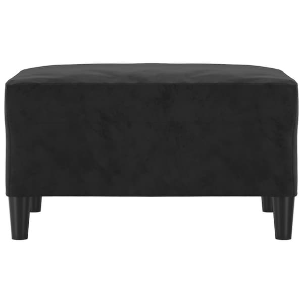 Fotpall svart 70x55x41 cm sammet
