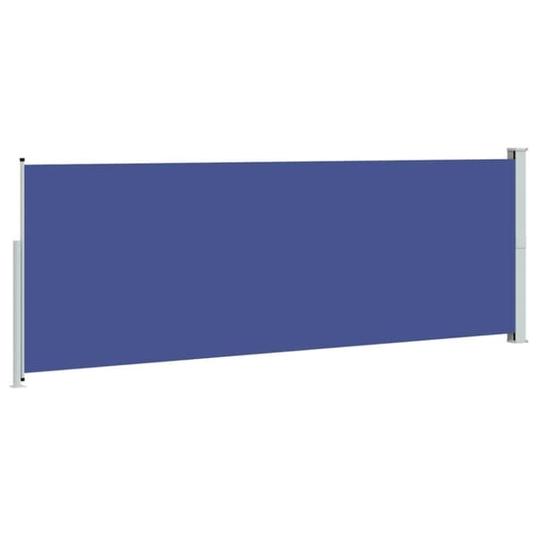 Infällbar sidomarkis 160 x 500 cm blå