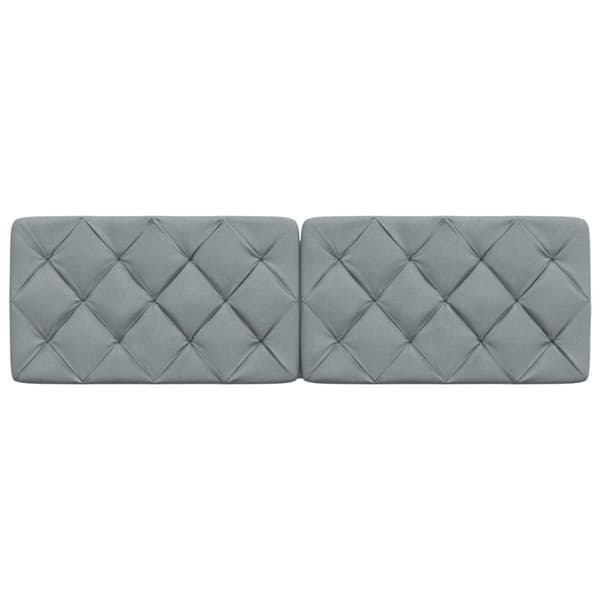 Headboard Cushion Light Grey 160 cm Fabric