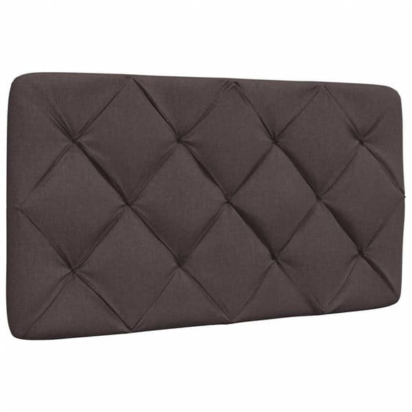 Bed Frame without Mattress Dark Brown 80x200 cm Fabric