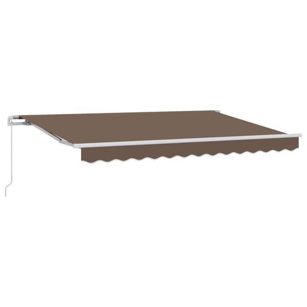 Utfällbar markis Taupe 4 x 2 m tyg