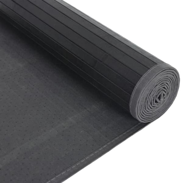 Matta rektangulär svart 80x300 cm bambu