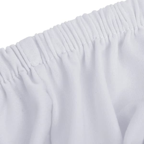 Sofföverdrag 4-sits med stretch vit polyesterjersey