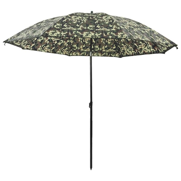 Fiskestångsparaply Kamouflage 220 x 185 cm Oxford Polyester