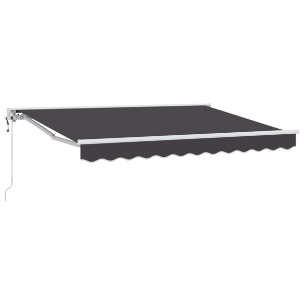 Markisram Antracit 300 x 200 cm Polyester med PU-beläggning