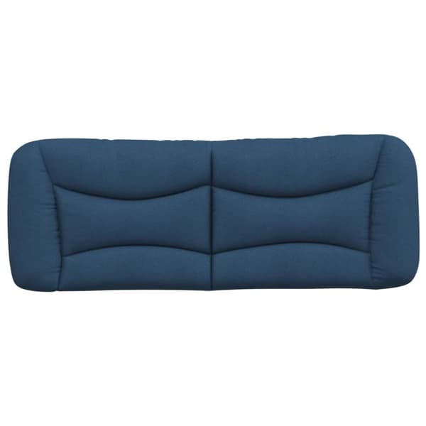 Headboard Cushion "Hvar" Blue 140 cm Fabric