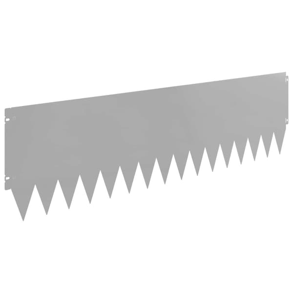 Kant för gräsmatta 10 pcs 103 x 30 cm Stål Silver