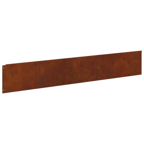 Kant för gräsmatta 30 pcs 100 x 18 cm Stål Rostig