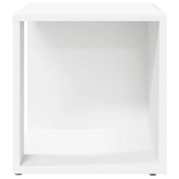 Sidobord vit 33x33x34,5 cm konstruerat trä