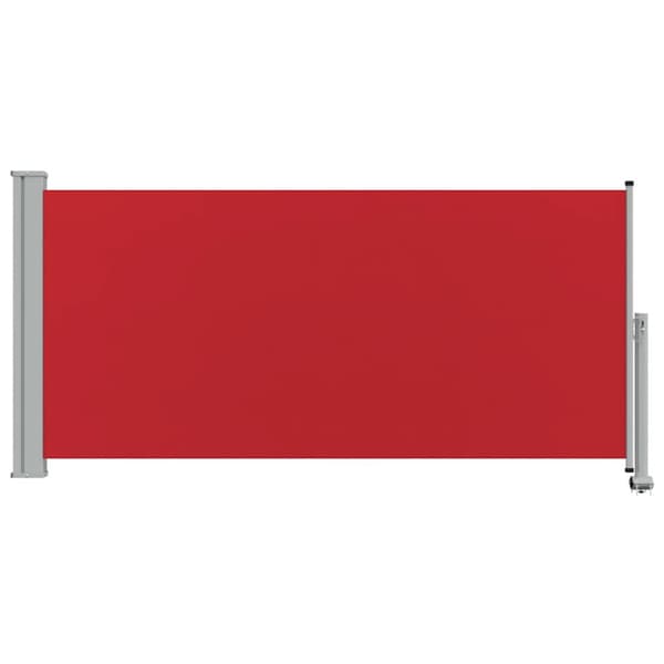Infällbar sidomarkis 120x300 cm röd