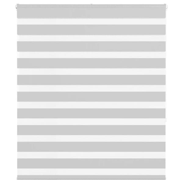 Rullgardin zebra ljusgrå 130x150 cm tyg bredd 125,9cm polyester
