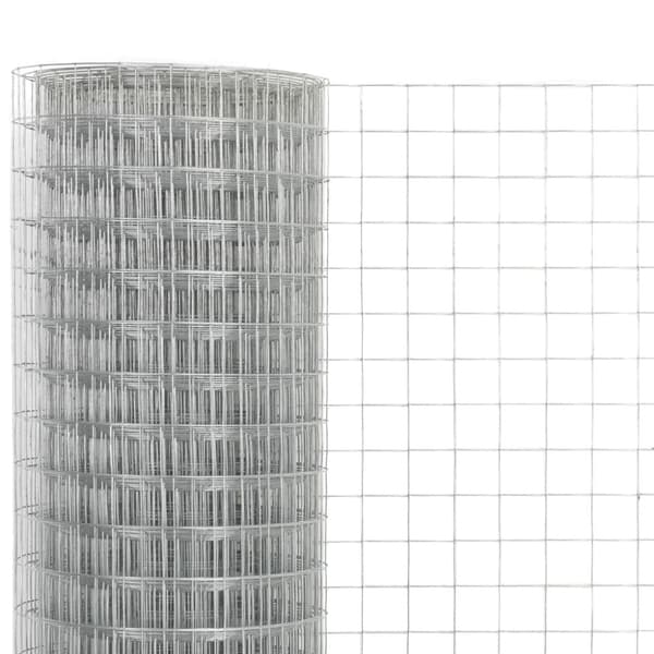 Hönsnät galvaniserat stål 10x1,5 m silver