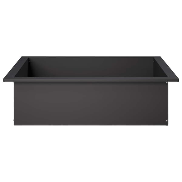 Eldstad ring Svart 90 x 90 x 25 cm Stål