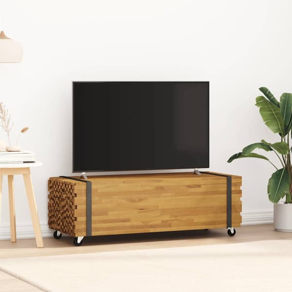 Soffbord 110x45x35 cm massiv teak