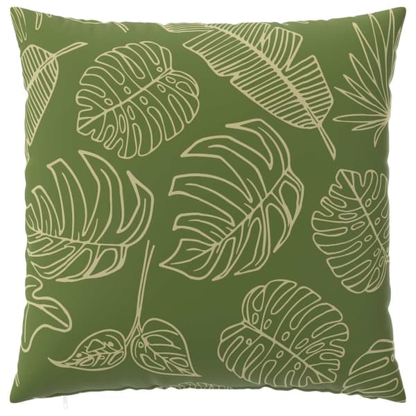 Kuddöverdrag 2 st HEERLEN Bladdesign 60 x 60 cm Polyester