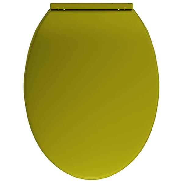 Toalettsits mjuk stängning grön oval
