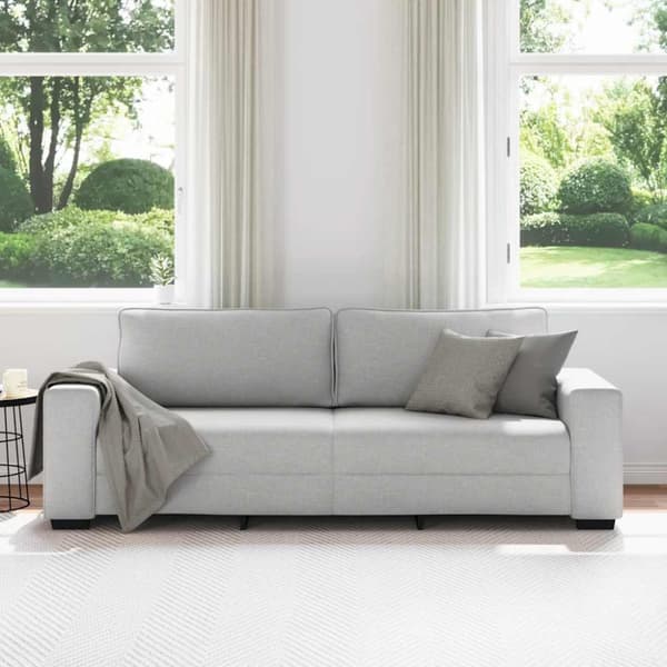3-sitssoffa molngrå 220x77x82 cm tyg