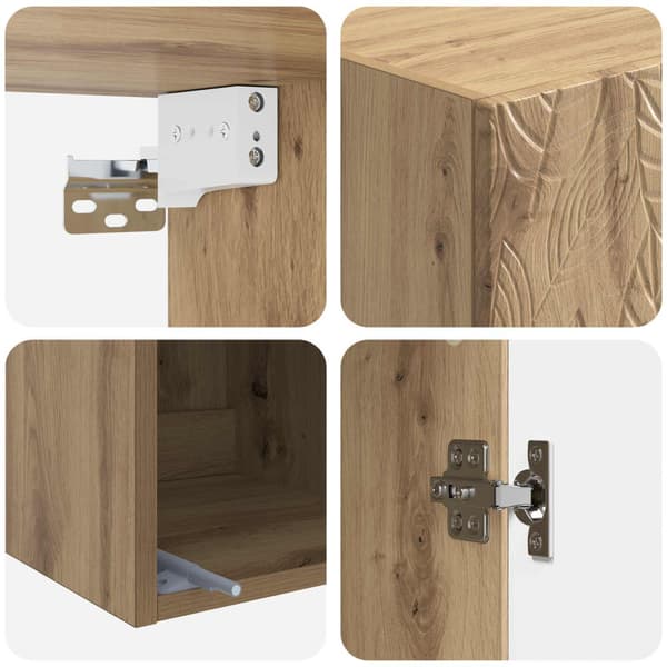 Skåpset 2 pcs Artisan-ek Konstruerat trä