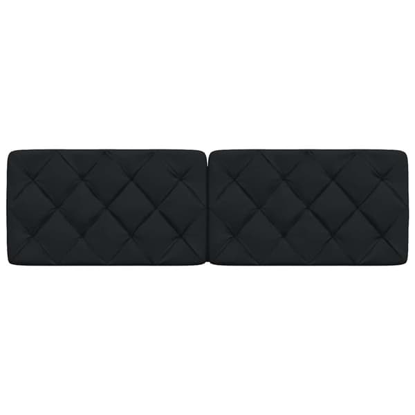 Headboard Cushion Black 160 cm Fabric