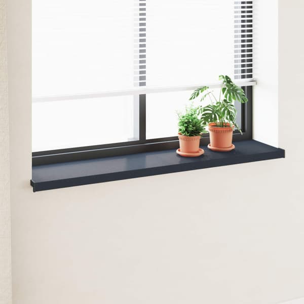 Fönsterbräda Anthracit med träådring 160 x 35 x 4,5 cm PVC