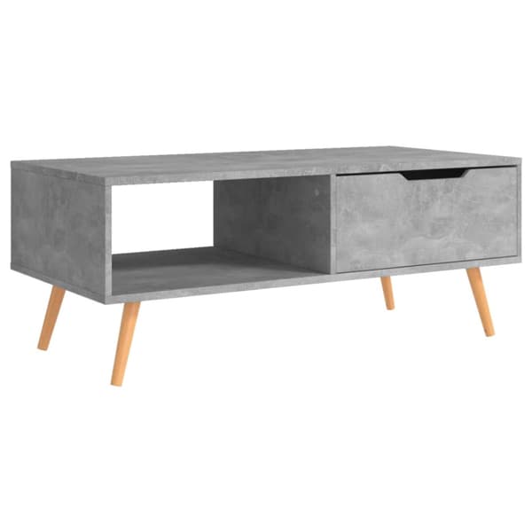 Soffbord grå 100x49,5x43 cm konstruerat trä