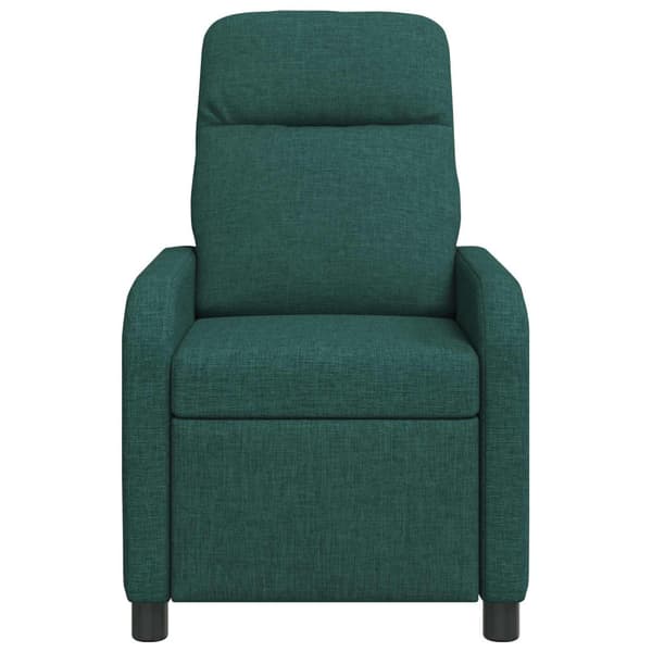 Massagefåtölj Mörkgrön Tyg