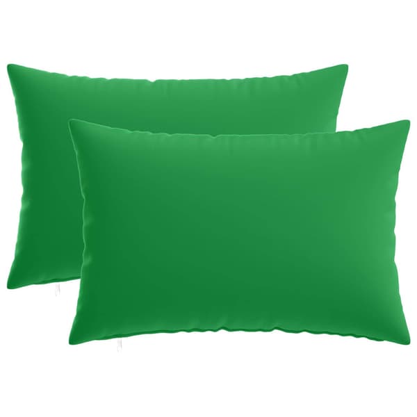 Kuddöverdrag 2 st HEERLEN Grön 30 x 50 cm Polyester