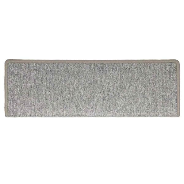 Trappmattor 30 st 65x21x4 cm ljusgrå rektangulär kant