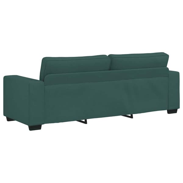 3-sitssoffa mörkgrön 220x77x82 cm tyg